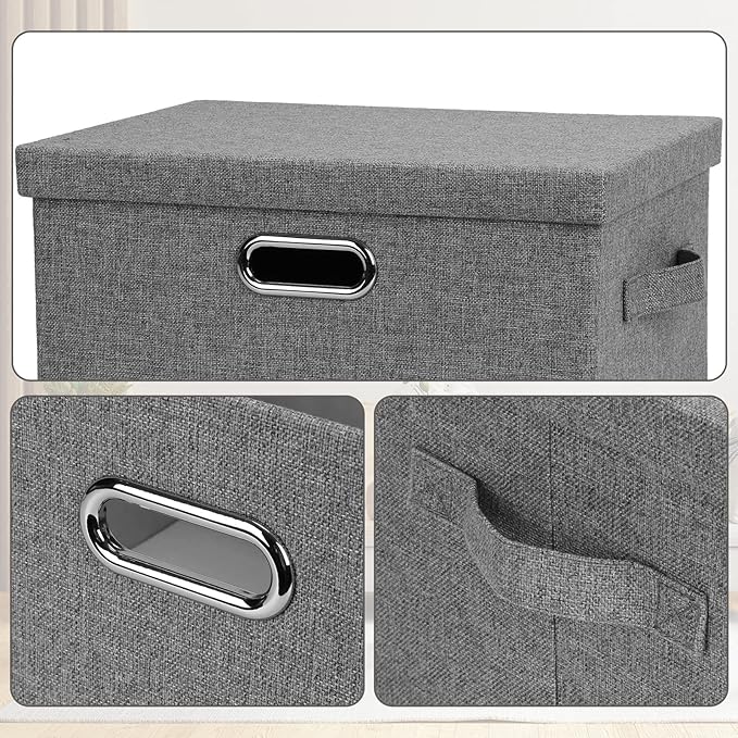 Graciadeco Medium 15" 21 Quart Collapsible Stackable Storage Bins - Image 6