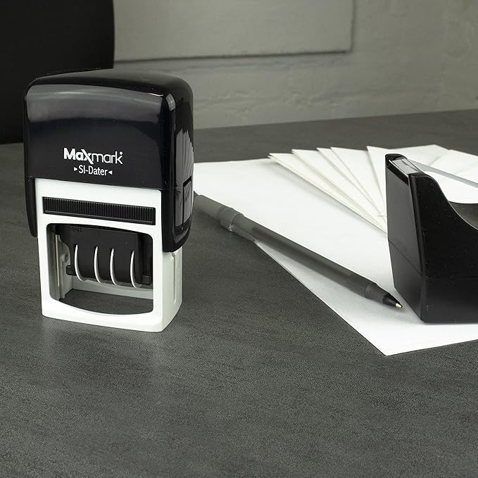 MaxMark Office Self Inking Date Stamp - Image 5