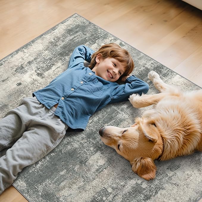 Office Chair Mat for Hardwood Tile Floor, Abstract 48"X 60" Desk Mats for - Image 7