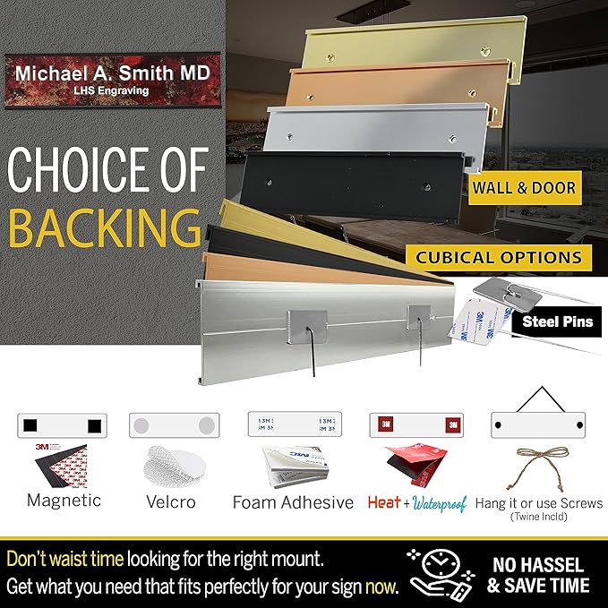 Engraved Name Plates for Door Sign Personalized Cranberry Marble Pattern - Image 2