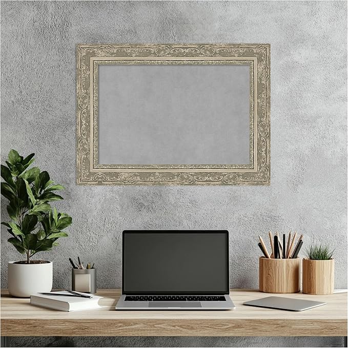 Amanti Art Silver Framed Magnetic Board 16x22 Small Vision Board - Image 6