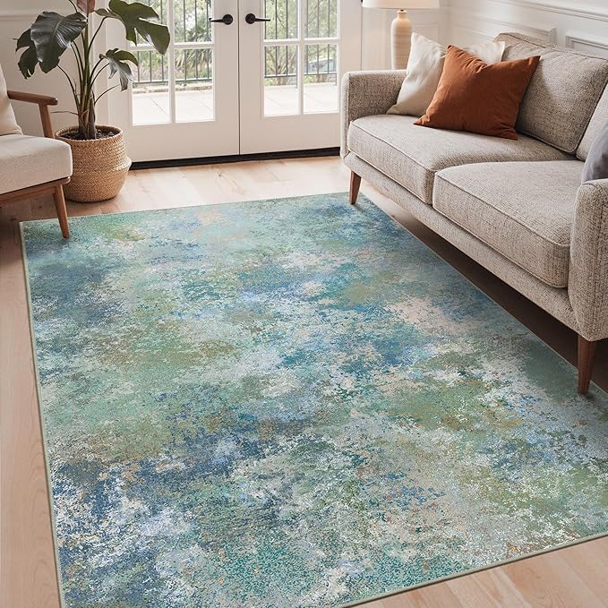 GENIMO 3x5 Rugs for Entryway Entrance, Modern Lightweight Rug Ultra Soft Indoor by GENIMO