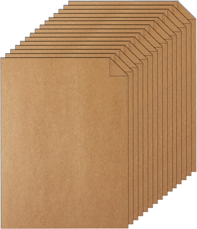Silunkia 28 Sheets Brown Cardstock 8.5 x 11 Kraft Paper, 92lb Heavyweight paper by Silunkia