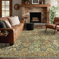 GENIMO 3x5 Area Rugs for Living Room, Machine Washable Non Slip Vintage Rugs by GENIMO