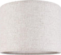 GO&SO Natural Linen Medium Drum Lamp Shades 13" Top x 13" Bottom x 10" High by GOSO