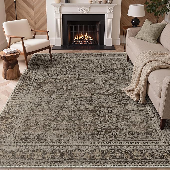 GENIMO 5x7 Area Rug Machine Washable Boho Rug - Image 2